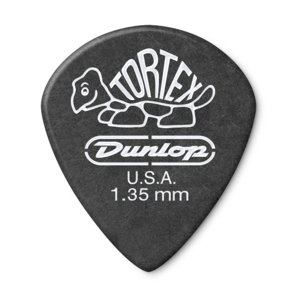 Dunlop 482P1.35 Tortex Pitch Black Jazz III Медиаторы 12шт