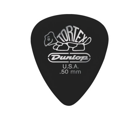 Dunlop 488P.50 Tortex Pitch Black Standard Медиаторы 12шт