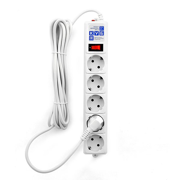 Power Cube SPG-B-15-WHITE PowerCube Фильтр-удлинитель 5.0м 10А/2