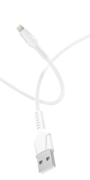 GoPower 00-00028384 Кабель GP21L-2M USB (m)-Lightning (m) 2.4A силикон белый