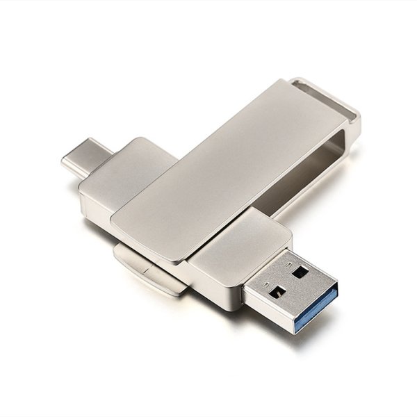 GoPower 00-00030045 Флеш-накопитель MODERN 64GB USB3.0 Type-C (m) металл серый