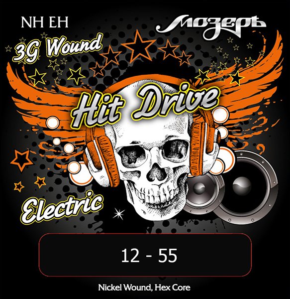Мозеръ NH-EH Hit Drive Комплект струн для электрогитары