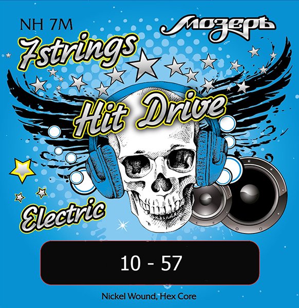 Мозеръ NH-7M Hit Drive Комплект струн для 7-струнной электрогитары