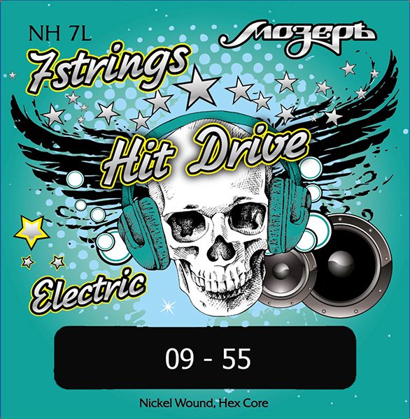 Мозеръ NH-7L Hit Drive Комплект струн для 7-струнной электрогитары