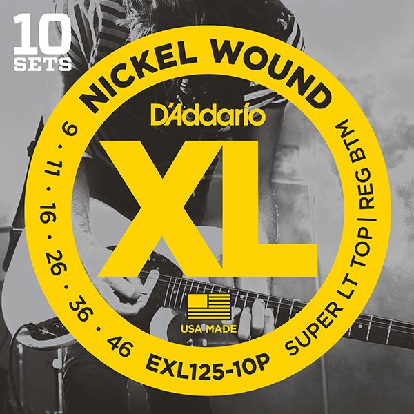 D'Addario EXL125-10P Nickel Wound Струны для электрогитары