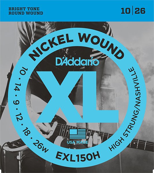 D'Addario EXL150H Nickel Wound Комплект первых струн для электрогитары D'Addario EXL150H Nickel Wound Комплект первых струн для электрогитары