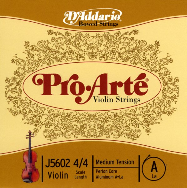 D'Addario J5602-4/4M Pro-Arte Отдельная струна А/Ля для скрипки размером 4/4