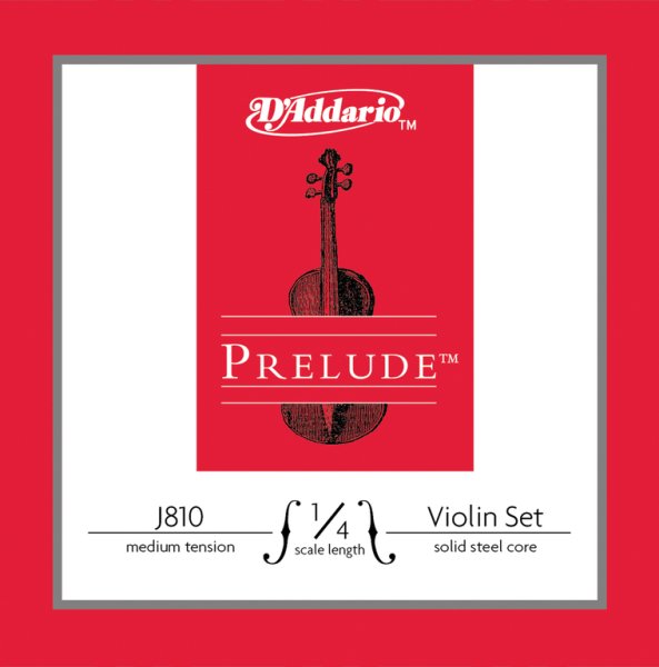 D'Addario J810-1/4M Prelude Комплект струн для скрипки размером 1/4