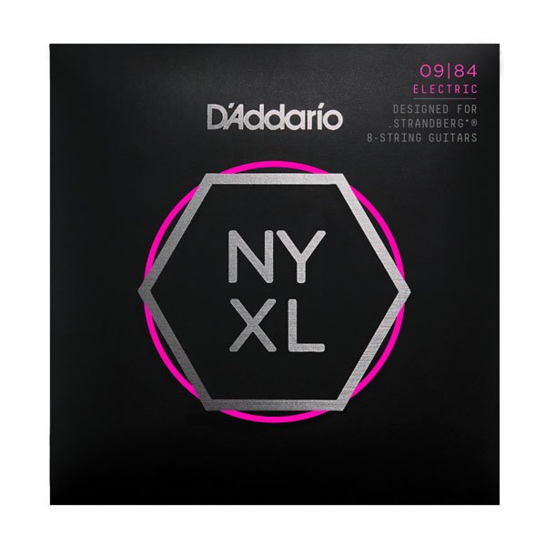 D'Addario NYXL0984SB NYXL Комплект струн для 8-струнной электрогитары .strandberg