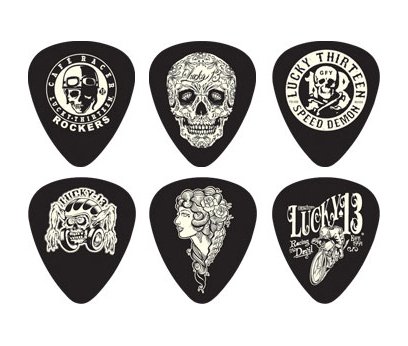 Dunlop L13CP1.0 Lucky 13 C Медиаторы 6шт