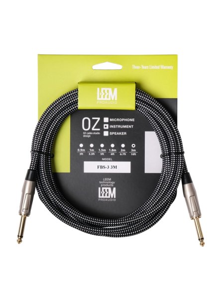 Leem FBS-3(BK/WH) Кабель инструментальный