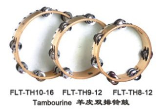 Fleet FLT-TH9-12 Тамбурин с кожей с 12 бубенцами Fleet