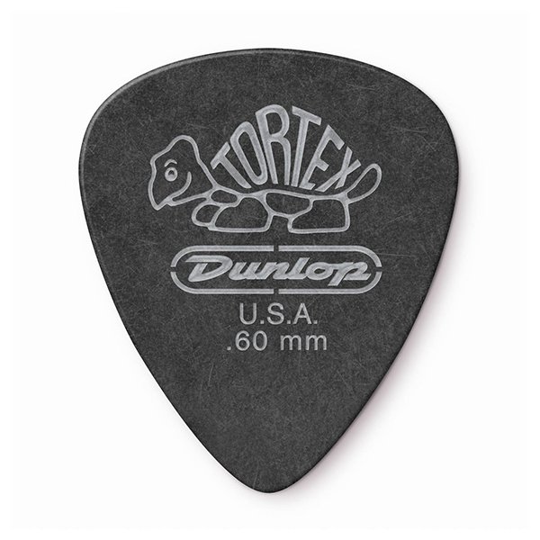 Dunlop 488R.60 Tortex Pitch Black Standard Медиаторы 72шт