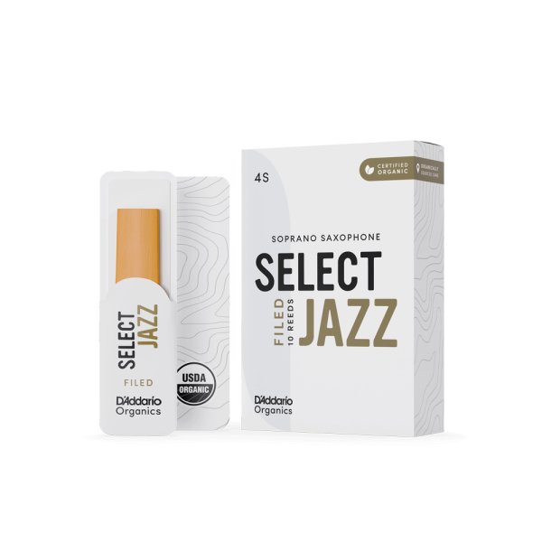 D'Addario ORSF10SSX4S Organic Select Jazz Filed Трости для саксофона сопрано
