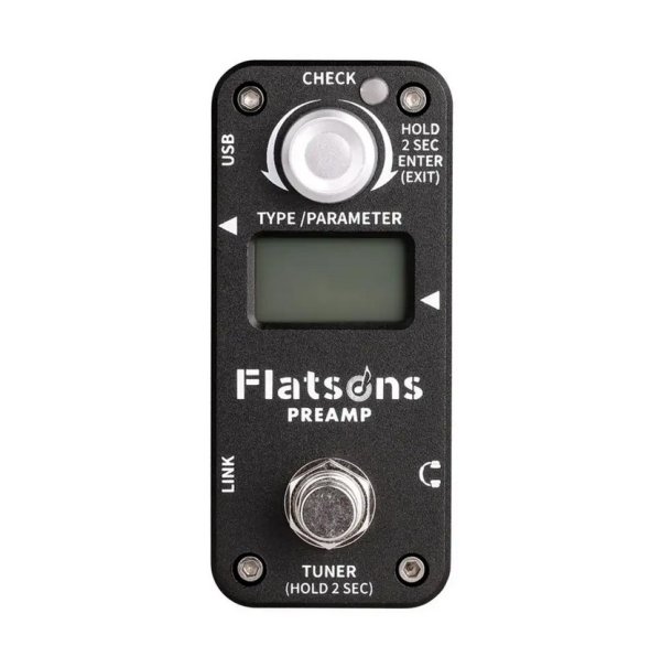 Flatsons FPR1 Preamp black Педаль эффектов