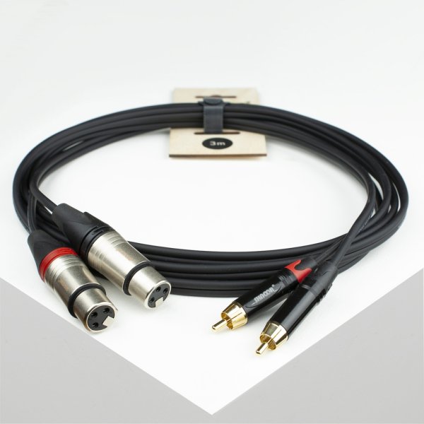 SHNOOR RCA2XF-10m Компонентный кабель 2хRCA - 2хXLRF