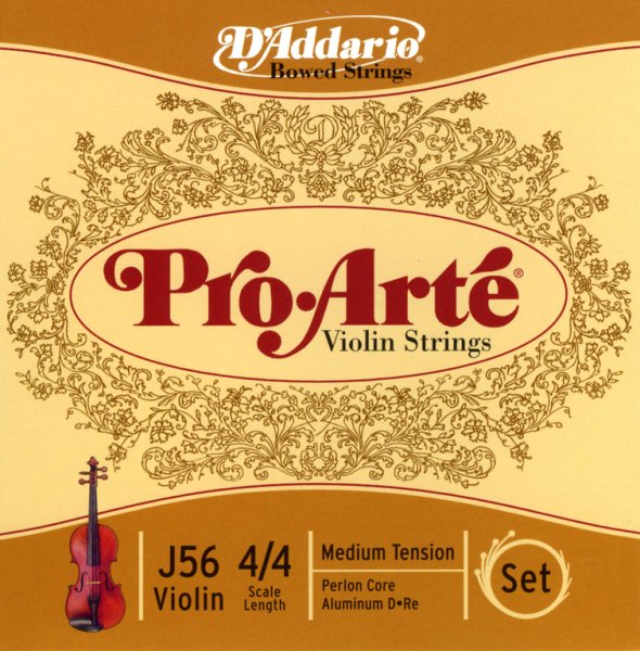 D'Addario J56-4/4M PROARTE Комплект струн для скрипки D`Addario