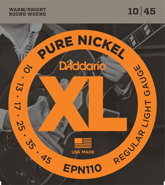 D'Addario EPN110 XL Pure Nickel Комплект струн для электрогитары
