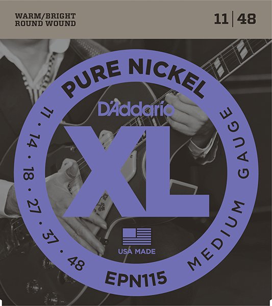 D'Addario EPN115 XL Pure Nickel Комплект струн для электрогитары