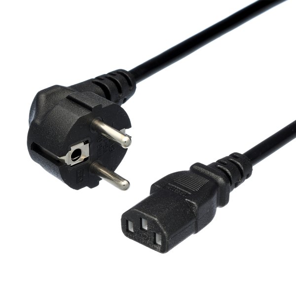GoPower 00-00024055 Кабель питания евровилка CEE 7/7-C13 (f) 1.2м ПВХ