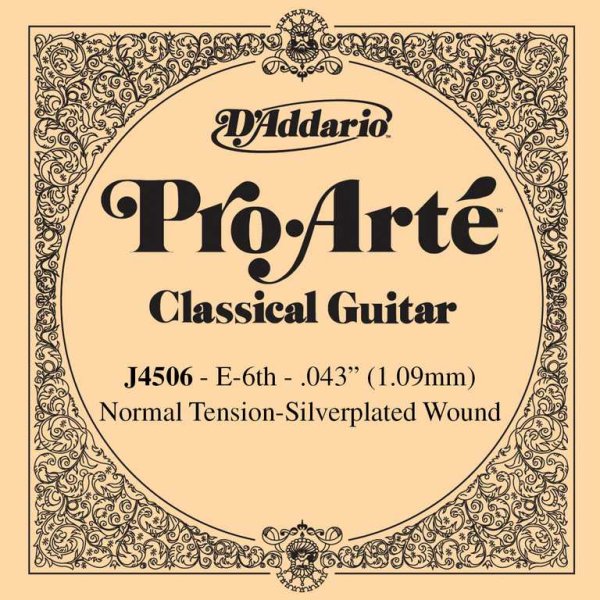 D'Addario J4506 Pro-Arte Отдельная 6-ая струна для классической гитары