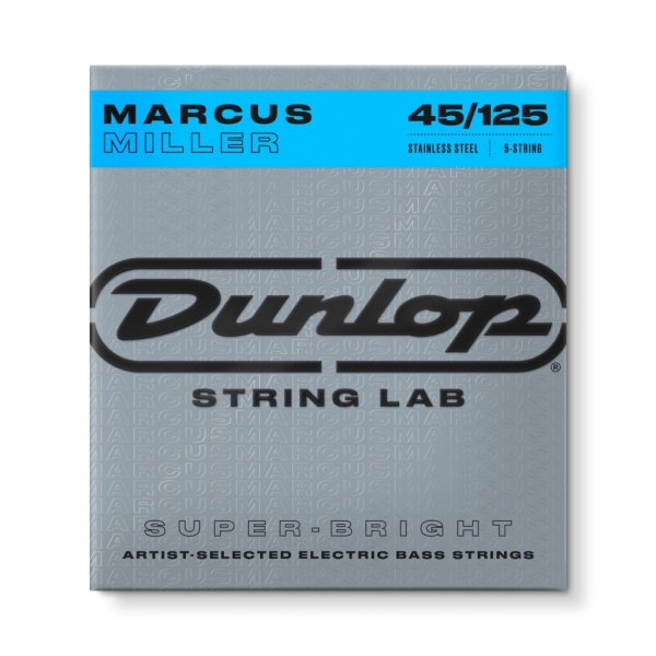Dunlop DBMMS45125 Marcus Miller Super Bright Комплект струн для 5-стр бас-гитары