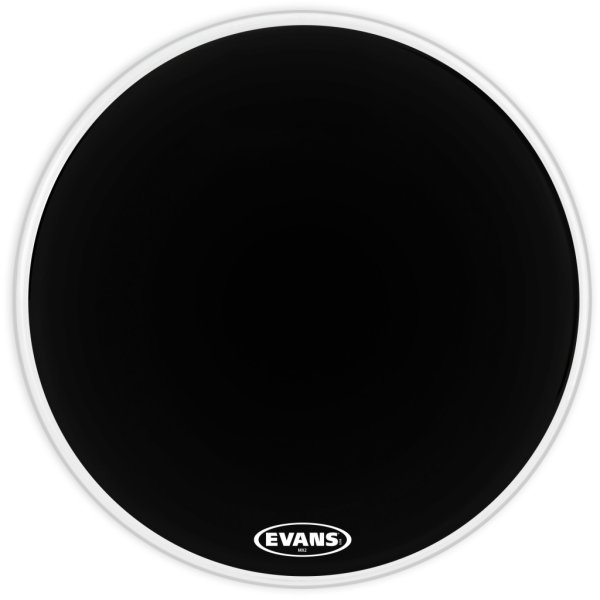 Evans BD24MX2B MX2 Black Пластик для маршевого бас-барабана 24