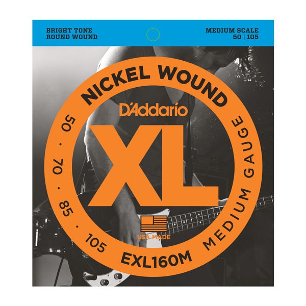 D'Addario EXL160M Nickel Wound Комплект струн для бас-гитары