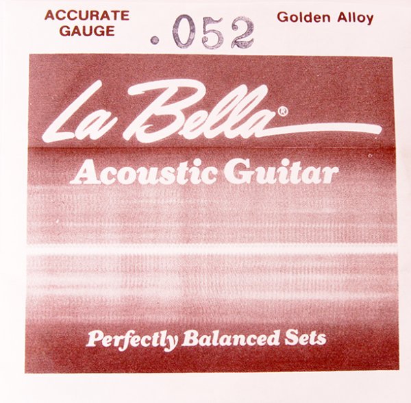 La Bella GW052 Golden Alloy Отдельная струна для акустической гитары