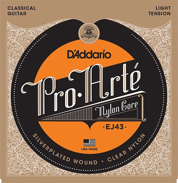 D'Addario EJ43 PRO ARTE Струны для классической гитары нейлоновые Light D`Addario