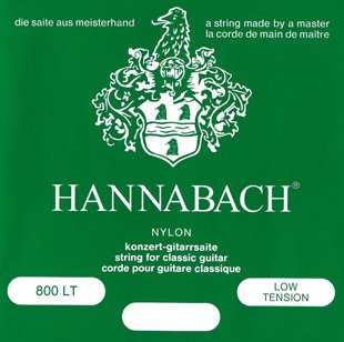 Hannabach 800LT Green SILVER PLATED Комплект струн для классической гитары