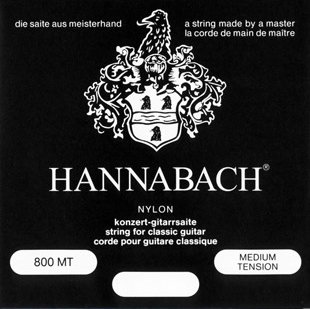 Hannabach 800MT Black SILVER PLATED Комплект струн для классической гитары