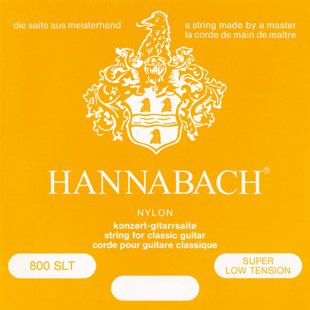 Hannabach 800SLT Yellow SILVER PLATED Комплект струн для классической гитары нейлон/посеребренные Hannabach