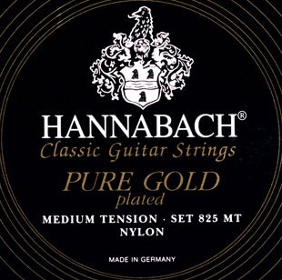 Hannabach 825MT Black PURE GOLD Комплект струн для классической гитары нейлон/позолоченные Hannabach