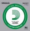D'Addario NW017 Nickel Wound Отдельная струна для электрогитары
