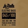La Bella RX-S4B RX – Stainless Комплект струн для бас-гитары