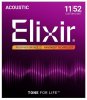 Elixir 16027 NANOWEB Комплект струн для акустической гитары