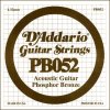 D'Addario PB052 Phosphor Bronze Отдельная струна для акустической гитары