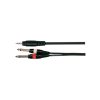 Soundking BB317-3M Кабель акустический 3.5мм стерео - 2х6.3мм моно