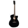 L60CE-BK Luce Series Электро-акустическая гитара, черная, Cort