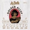 La Bella 40PUL Golden Alloy Комплект струн для акустической гитары
