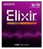 Elixir 11308 NANOWEB Комплект струн для акустической 8-струнной баритон гитары